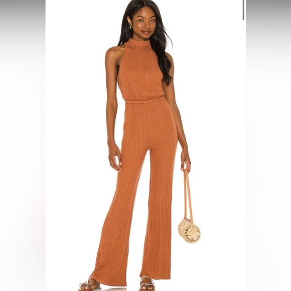 House of Harlow 1960 Caro Jumpsuit in Terracotta